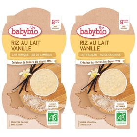 Babybio RIZ AU LAIT VANILLE dès 8 mois