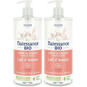 Natessance Bio Eselinnenmilch Duschcreme Trockene und empfindliche Haut