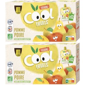 Vitabio COOL FRUITS POMME POIRE +3 ans 12x90g