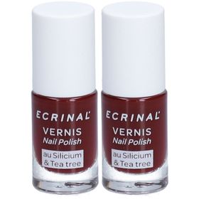 ECRINAL® Vernis au Silicium & Tea Tree - Rouge Cerise