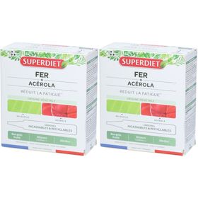 Superdiet Eisen + Acerola fruchtiger Geschmack Müdigkeit