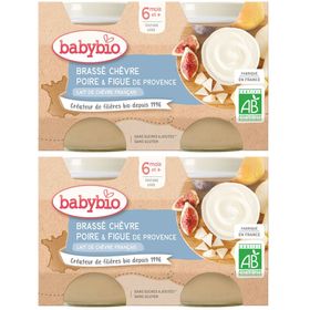 Babybio BRASSÉ CHÈVRE POIRE & FIGUE DE PROVENCE dès 6 mois