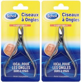 Scholl Ciseaux à Ongles en Acier Inoxydable Soin des Pieds