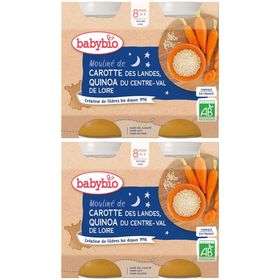 Babybio MOULINÉ DE CAROTTE DES LANDES & QUINOA DU CENTRE-VAL DE LOIRE dès 8 mois