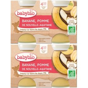 Babybio BANANE POMME DE NOUVELLE-AQUITAINE dès 4 mois