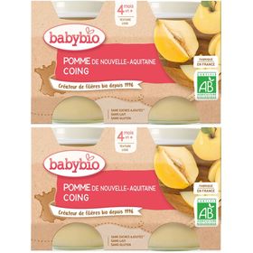Babybio POMME DE NOUVELLE-AQUITAINE COING DE PROVENCE ab 4 Monate