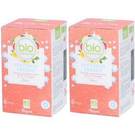 VITAVEA BioNutrisanté Infusion Froide Detox Saveur Pamplemousse & Fleur d'oranger en sachets