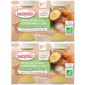 Babybio RIZ AU LAIT DE COCO CLÉMENTINES DE CORSE dès 8 mois