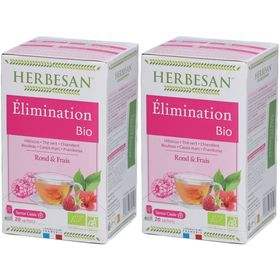 Herbesan Bio Kräutertee Hibiskus Geschmack Himbeere Zitrone