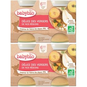 Babybio DÉLICE DES VERGERS DE NOS REGIONS ab 4 Monate