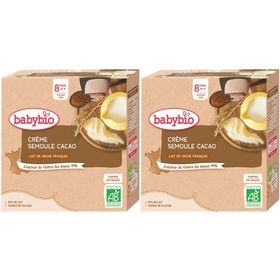 Babybio CRÈME SEMOULE CACAO des 8 mois