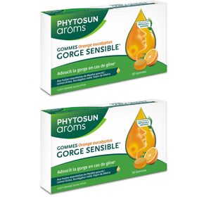 PHYTOSUN arôms Gommes Gorge Sensible goût orange eucalyptus