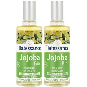 Natessance Huile de Jojoba Bio 100 % Pure Pressée à Froid