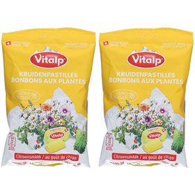 VITALP Bonbons Aux Plantes Sans Sucre Mélisse et Citron
