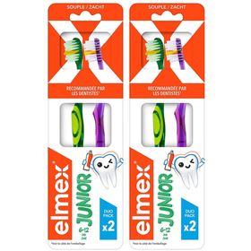 ELMEX Brosse à Dents Junior 6-12 ans Duo Pack