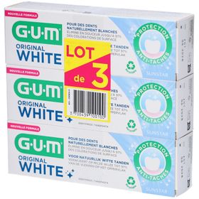 GUM Original White Zahnpasta, 3er-Pack à 75 ml