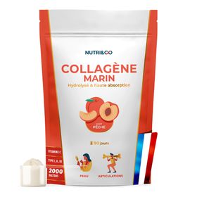 Nutri&Co Collagène Marin - 540g Goût pêche