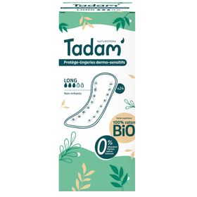 TADAM' – Hautfreundliche Slipeinlagen aus Bio-Baumwolle – Lang, 24 Stück