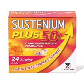 Sustenium Plus 50+ | Nahrungsergänzungsmittel für Erwachsene 50+ mit Actiful®, Vitaminen und Mineralien, 24 Beutel