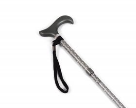 Ossenberg dragonne de canne avec élastique noir