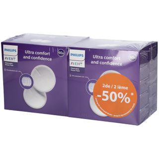 Philips Avent Coussinets d'Allaitement Jetables Jour & Nuit SCF254/21 DUO
