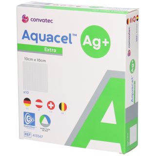 Aquacel™ Ag+ Extra™ Hydrofiber™ Verband 10 x 10 cm
