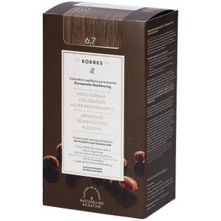 KORRES DAUERHAFTE HAARFARBE DUNKELBLOND BRAUN 6.7