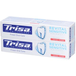 TRISA Zahnpasta Revital Sensitive DUO 2 x 75 ml