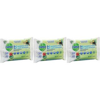 DETTOL 2 en 1 Lingettes désinfectantes