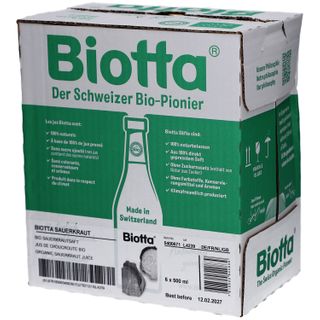 Biotta Sauerkrautsaft – 100% Bio aus fermentiertem Weisskohl