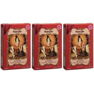Henna Color 100g Naturhaarfärbemittel Hennè Pulver Pflanzen Haar Farbe Öko NEU Mahagoni (acajou)