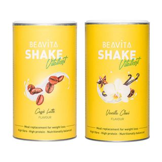 BEAVITA Vitalkost Plus, Caffè Latte + Vanilla Chai