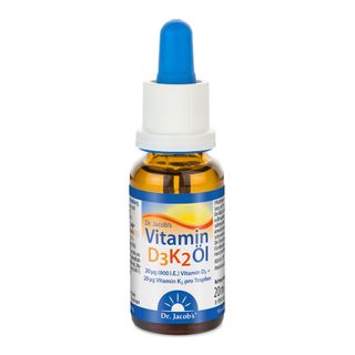 Dr. Jacob's Vitamin D3K2 Öl 800 IE/20 mcg D3+K2 640 Tropfen