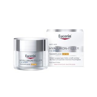 Eucerin® Hyaluron-Filler + 3x Effect Tagespflege LSF 30 – Anti-Aging Tagescreme mit Hyaluronsäure, glättet Falten und schützt mit Lichtschutzfaktor 30