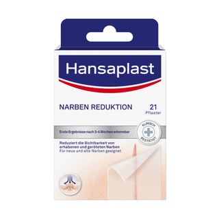 Hansaplast Narben Reduktion| Neue & alte Narben | Narbenpflaster | Wasserfeste Pflaster | 21 Stk.