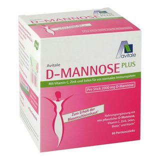 Avitale D-Mannose Plus 2000 mg Stick+Niacin zur Erhaltung normaler Schleimhäute