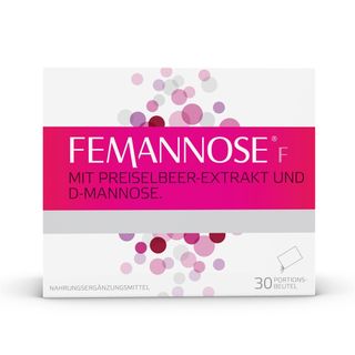 Femannose F – Trinkgranulat mit je 2000 mg D-Mannose Pulver und 100 mg Preiselbeer-Extrakt