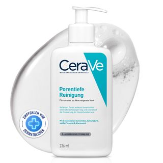 CeraVe Porentiefe Reinigung: Schäumendes Reinigungsgel mit Salicylsäure für das Gesicht bei unreiner und zu Akne neigender Haut