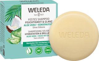 WELEDA Shampooing Solide Hydratation & Brillance - Aloé Véra + Huile de Coco
