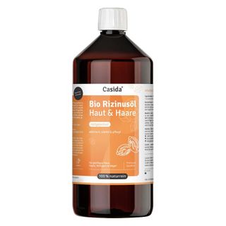 Casida® Bio Rizinusöl 1000 ml kaltgepresst für Haut, Haare & Wimpern