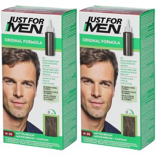 JUST FOR MEN® Shampooing colorant Châtain H-35