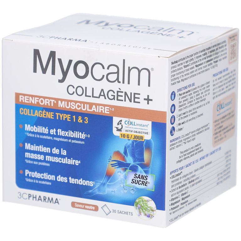 3C Pharma Myocalm Collagen+ Muskelkraft & Beweglichkeit 30 St - Redcare ...