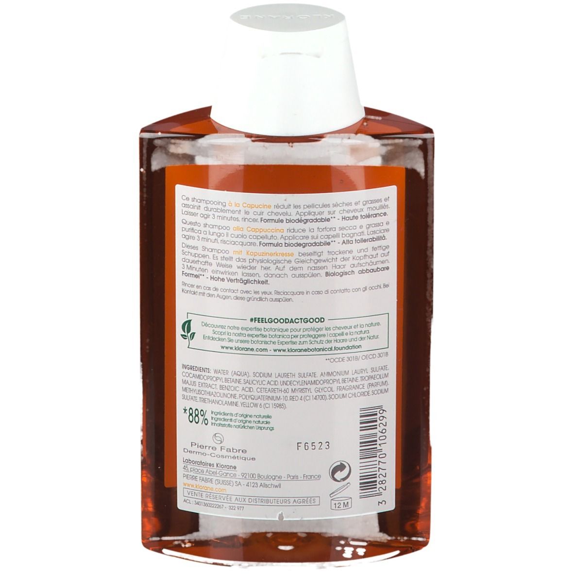 KLORANE Antipelliculaire shampooing à la Capucine