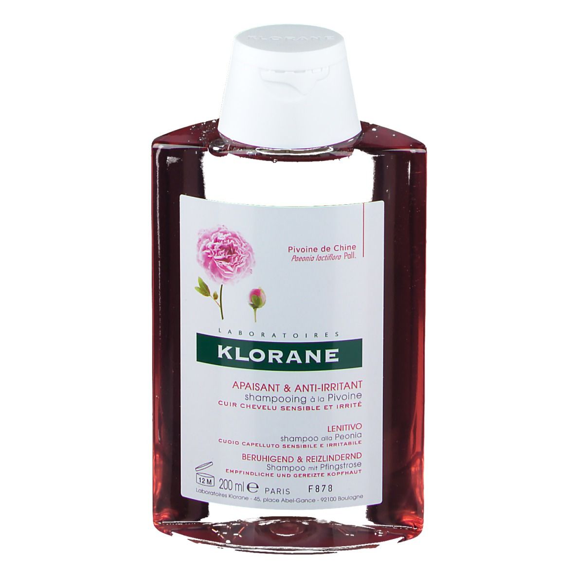 Klorane Apaisant & Anti-Irritant Shampooing à la Pivoine