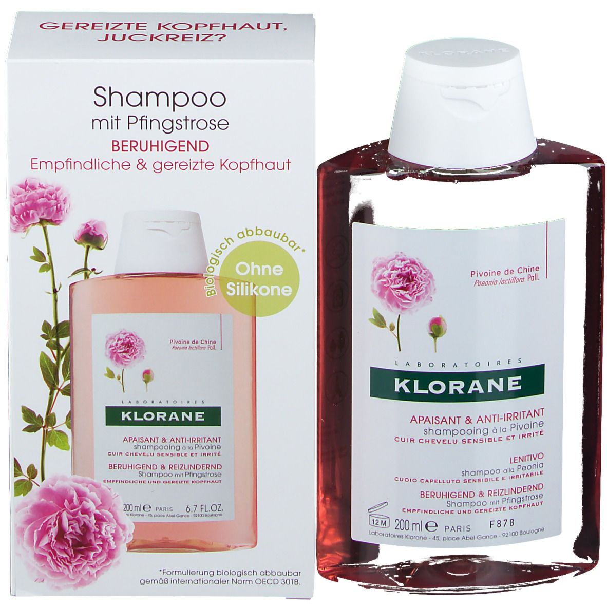 Klorane Apaisant & Anti-Irritant Shampooing à la Pivoine