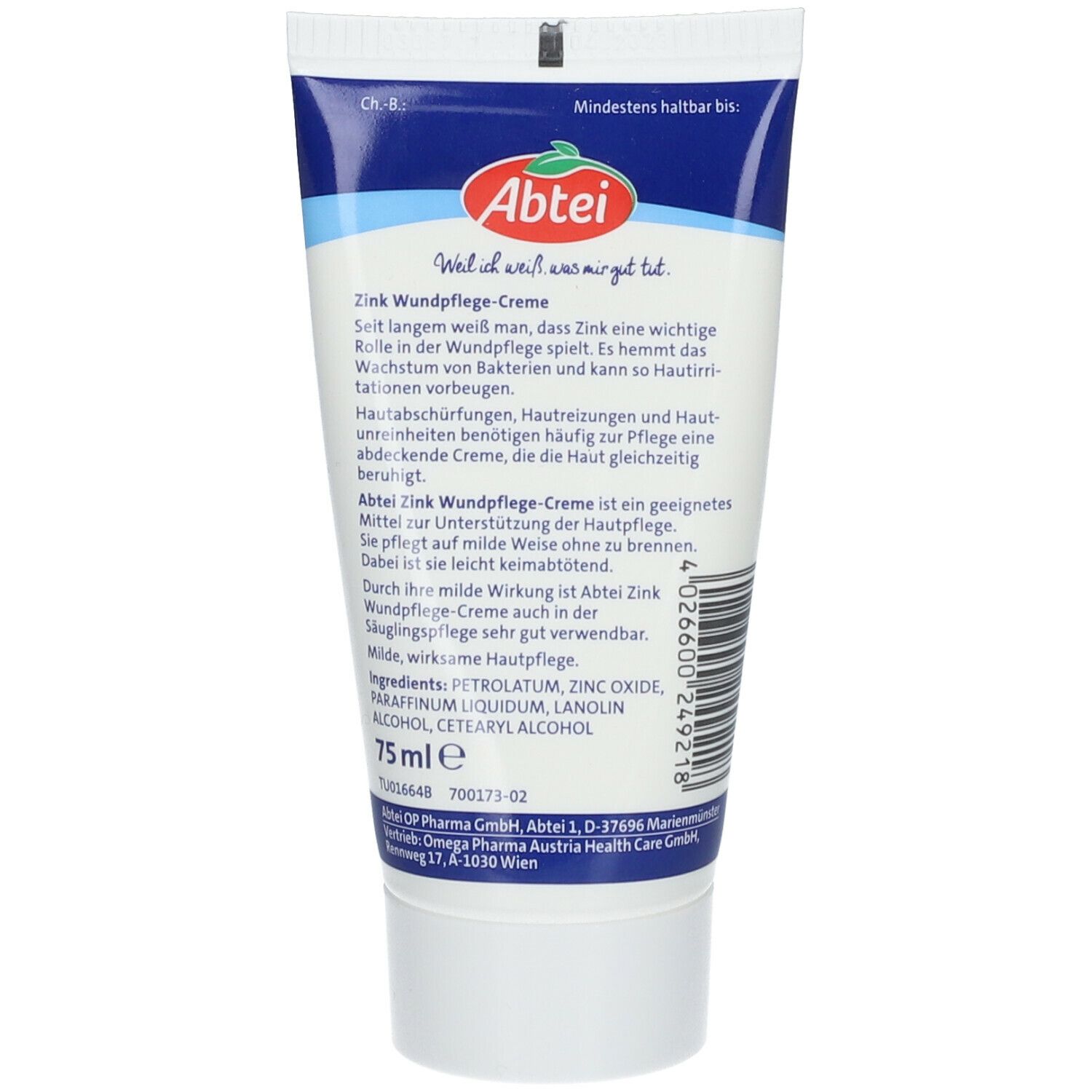Abtei Zinc Crème de soin des plaies