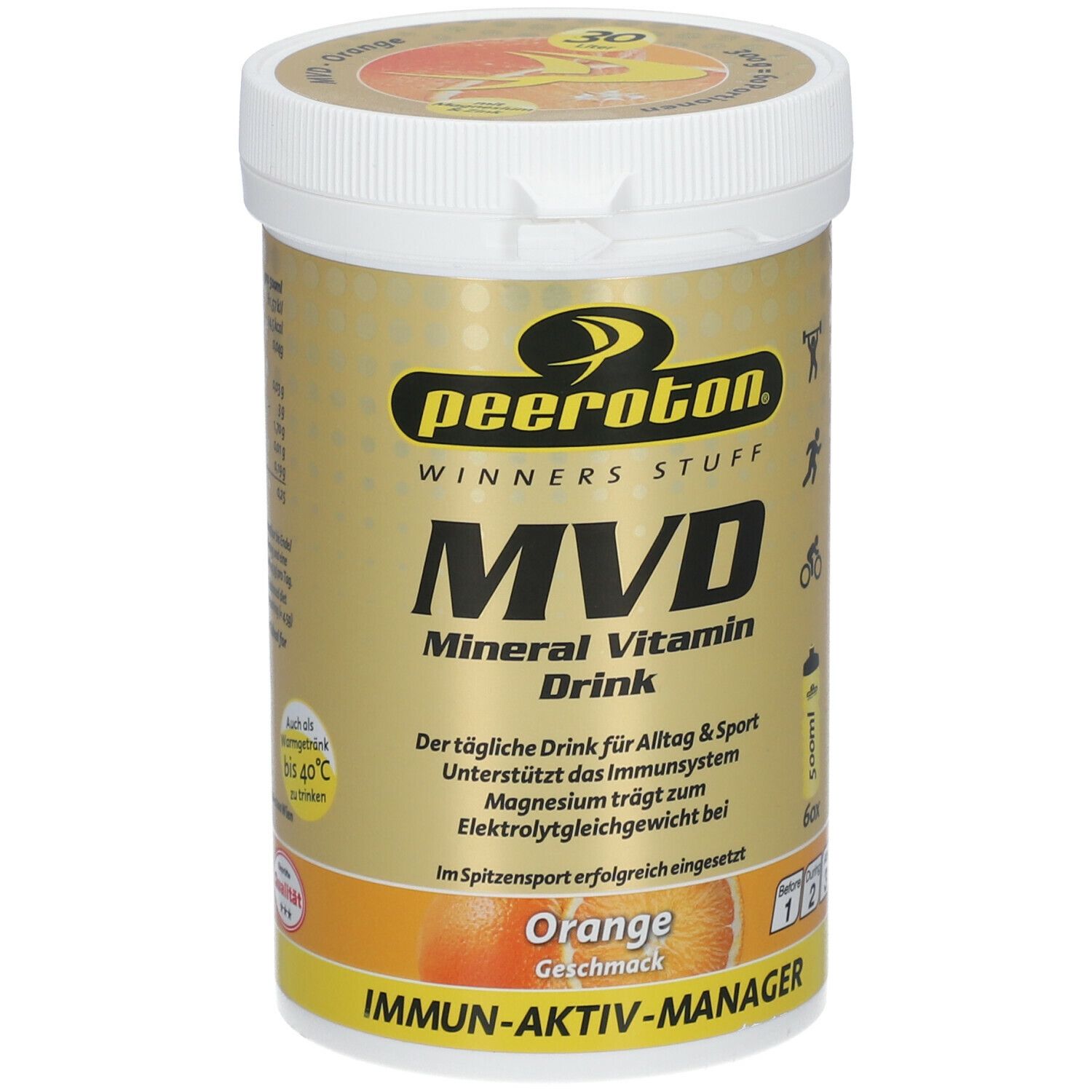 peeroton® MVD boisson minérale vitaminée orange