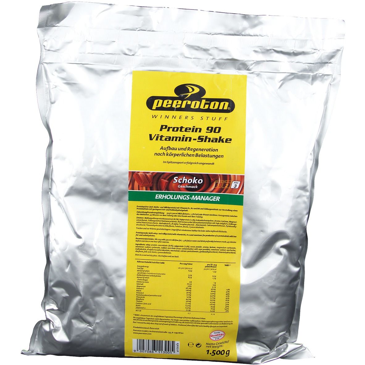 PEEROTON® Protein 90 shake vitaminé au chocolat