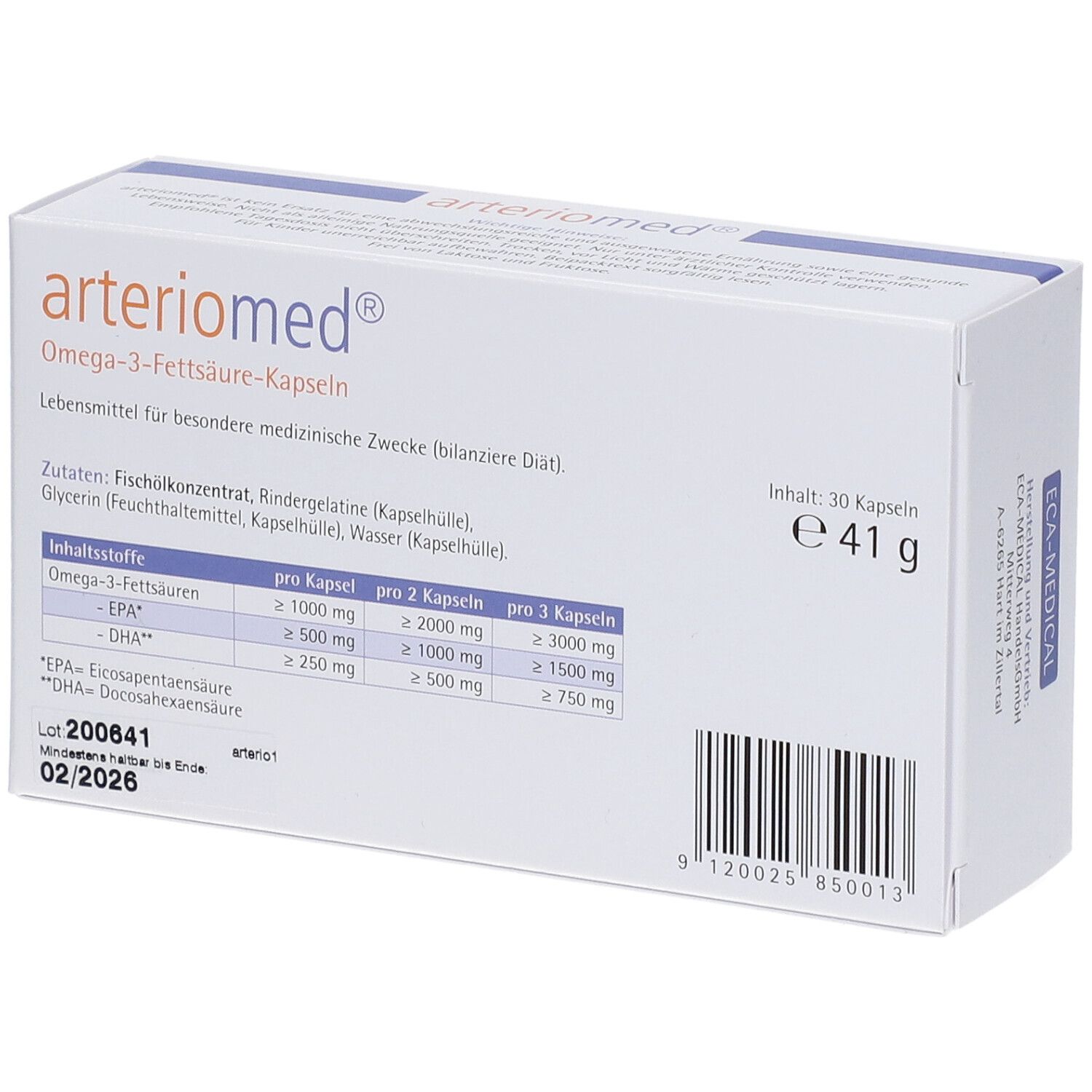 ARTERIOMED® Gélules d'acides gras oméga-3