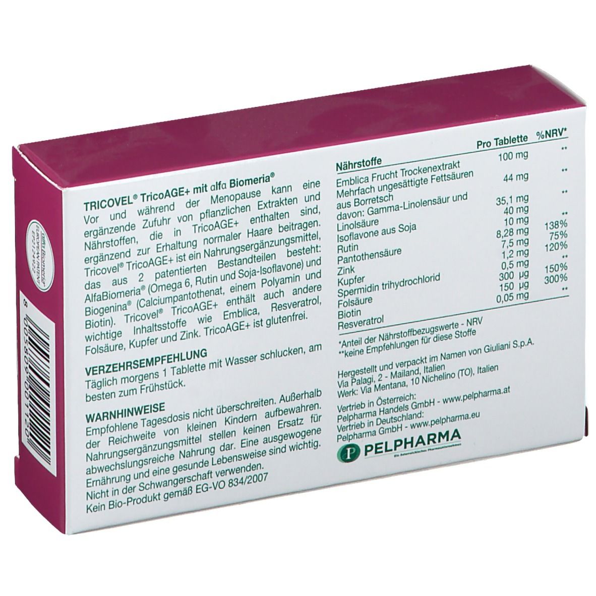 TRICOVEL® TricoAGE+ Retard Tabletten